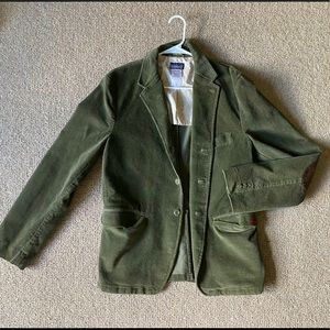 PATAGONIA vintage green corduroy blazer